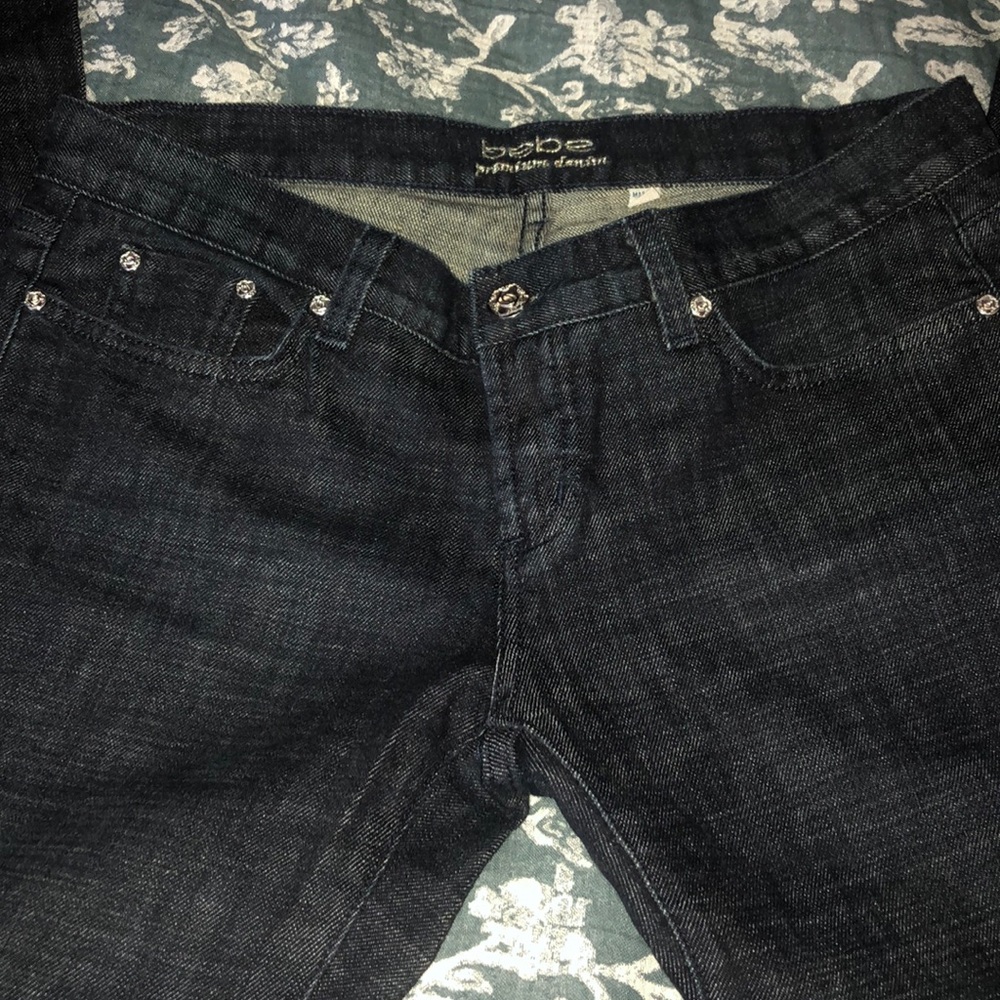 Bebe Premium Rhinestone bootcut 31 - Picture 12 of 16